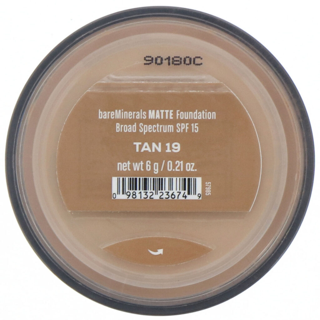 bareMinerals, Base matte, FPS 15, Bronzeado 19, 6 g - Imagem 2