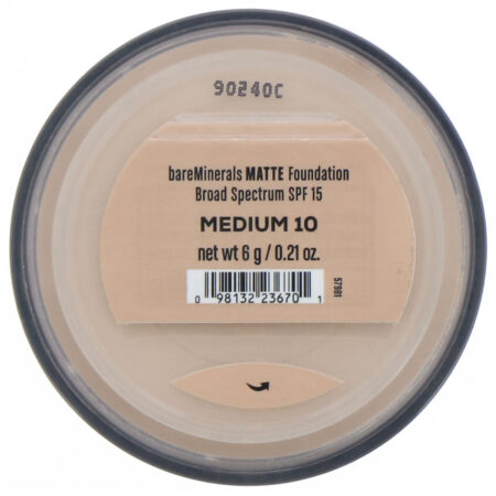 bareMinerals, Base matte, FPS 15, Médio 10, 6 g - Image 2