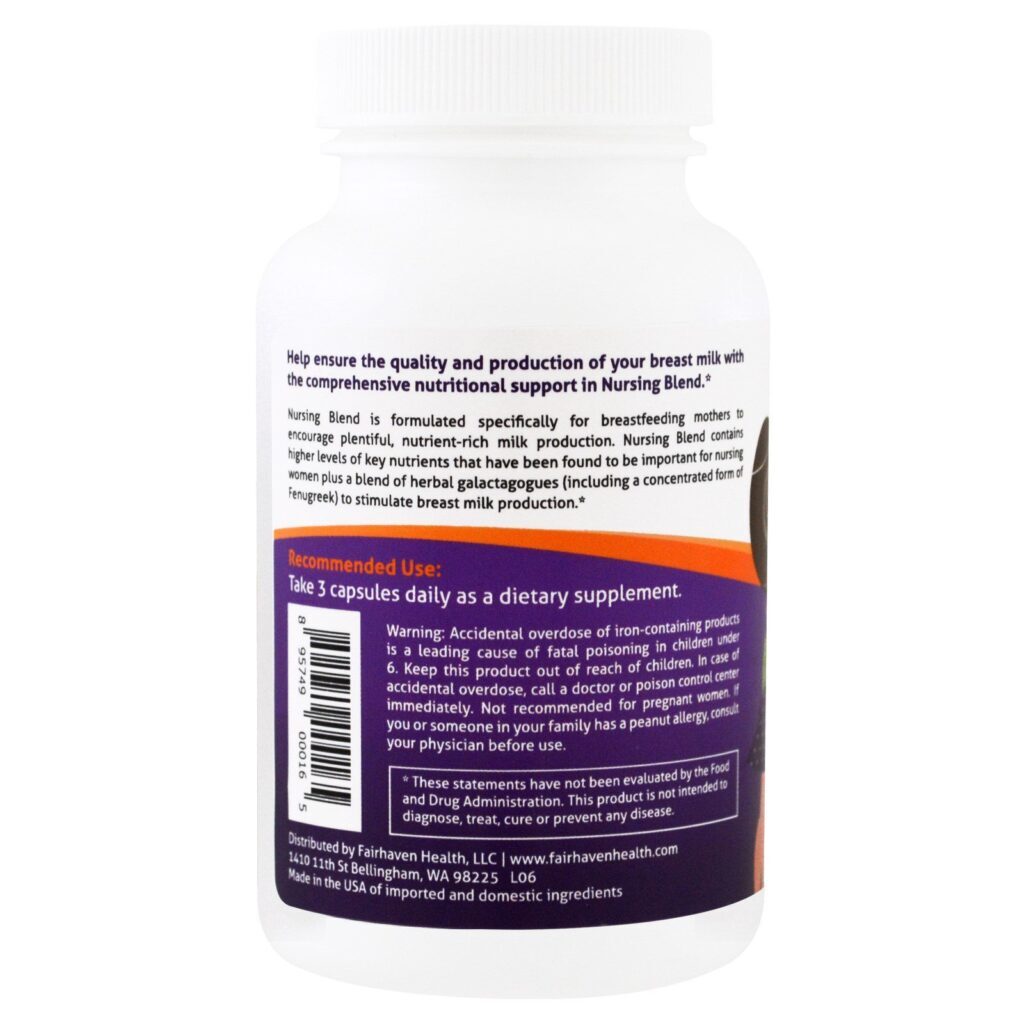 Fairhaven Health, Milkies, Suplemento para Amamentação, Mistura para Lactantes, 90 Cápsulas Vegetais - Imagem 3