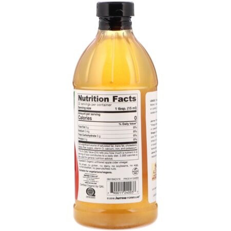 Jarrow Formulas, Vinagre Orgânico de Maçã, 473 ml (16 fl oz) - Image 2