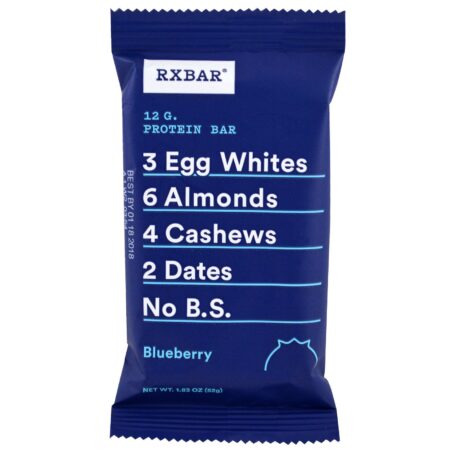 RXBAR, Protein Bar, Blueberry, 12 Bars, 1.83 oz (52 g) Each - Image 4