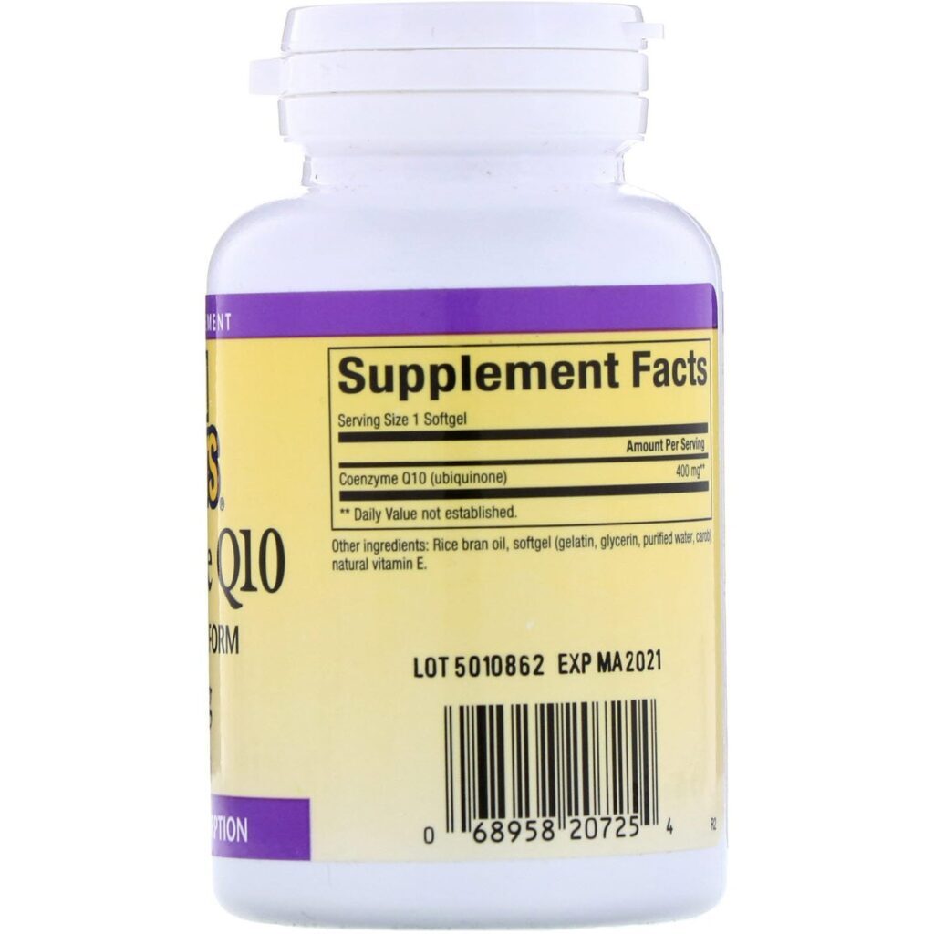 Natural Factors, Coenzima Q10, 400 mg, 60 Cápsulas Softgel - Imagem 2