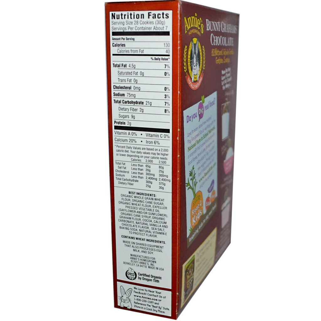Annie's Homegrown, Coelhinho Grahams, Chocolate, 7.5 oz (213 g) - Imagem 2