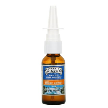 Sovereign Silver, Bio-Active Silver Hydrosol, Spray Vertical, 10 PPM, 29 ml (1 fl oz) - Image 3