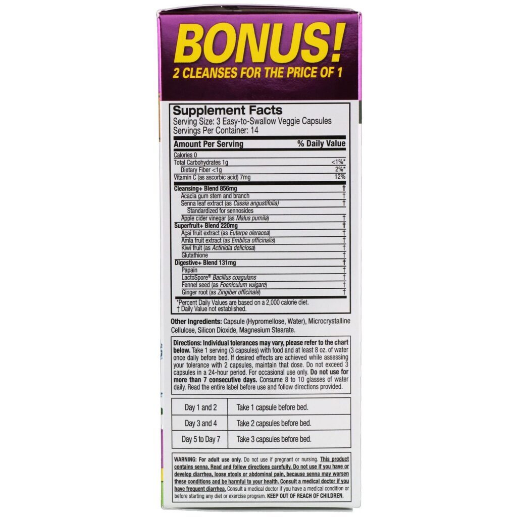Purely Inspired, 100% Pure 7-Day Cleanse, 42 Easy-to-Swallow Veggie Capsules - Imagem 2