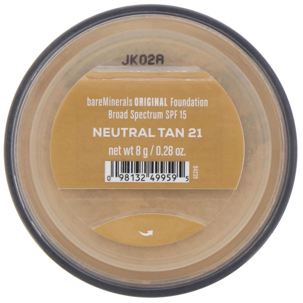 bareMinerals, Base Original, FPS 15, Bronzeado neutro 21, 8 g - Imagem 2