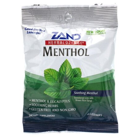 Zand, Menthol, Herbalozenge, Mentol Calmante, 15 Losangos Mentolados