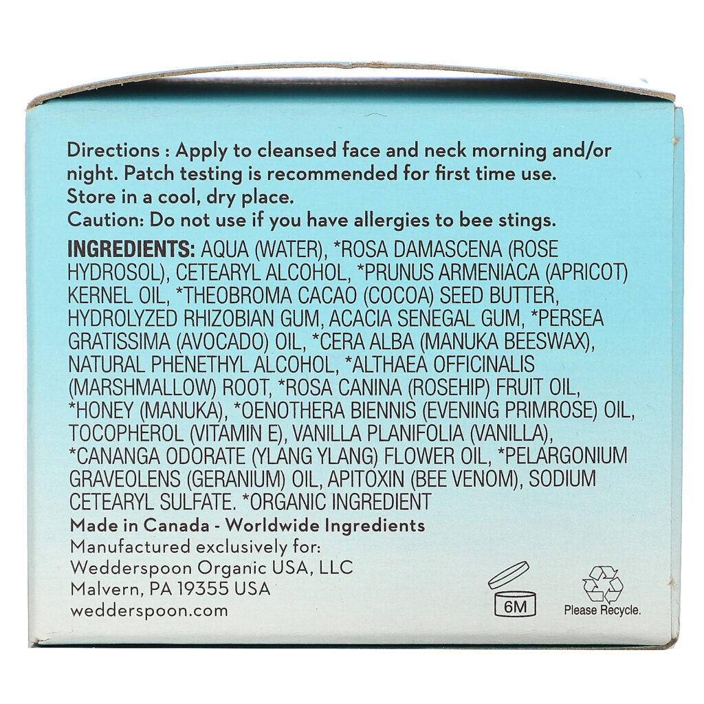 Wedderspoon, Creme Noturno de Mel de Manuka com Abelha Venom, 50 ml - Imagem 3