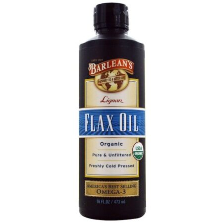 Barlean's, Organic Lignan Flax Oil, 16 fl oz (473 ml)