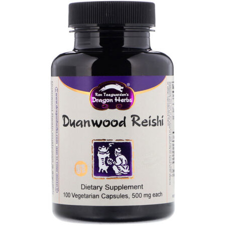 Dragon Herbs, Duanwood Reishi, 500 mg, 100 Cápsulas Vegetarianas