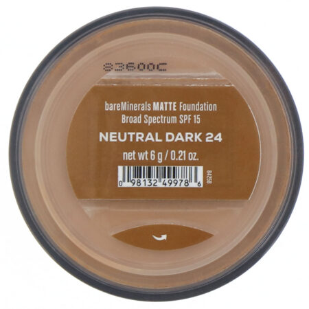 bareMinerals, Base matte, FPS 15, Escuro neutro 24, 6 g - Image 2