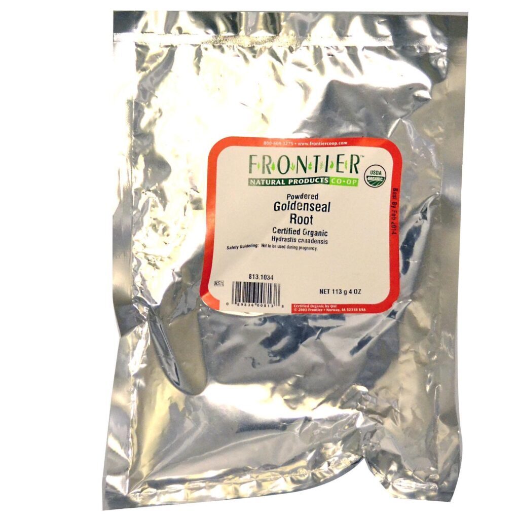 Frontier Natural Products, Raiz Orgânica de Goldenseal em Pó, 4 oz (113 g) - Imagem 2