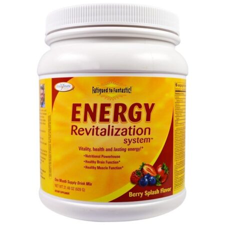 Enzymatic Therapy, Fatigued to Fantastic!, Sistema de Revitalização Energética, Sabor Berry Splash, 609 g (1,3 lbs)