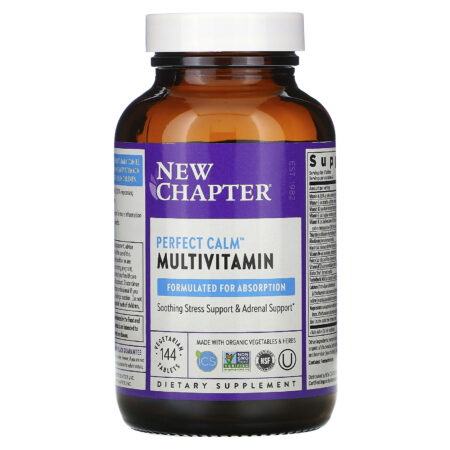 New Chapter, Perfect Calm Multivitamin, 144 Vegetarian Tablets - Image 3