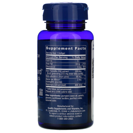 Life Extension, PalmettoGuard Saw Palmetto with Beta-Sitosterol, 30 Softgels - Image 2