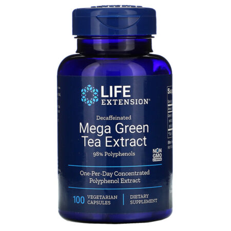 Life Extension, Mega Extrato de Chá Verde, Descafeinado, 100 Cápsulas Vegetarianas