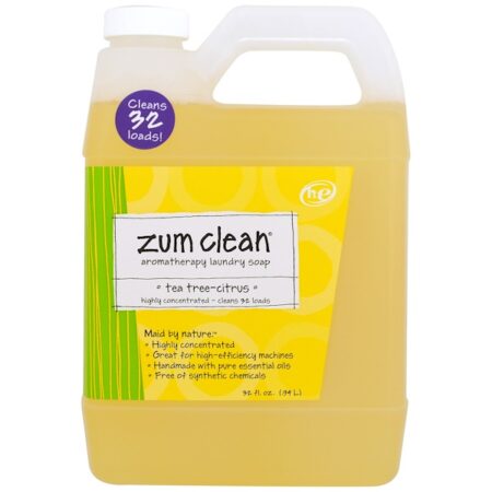 Indigo Wild, Zum Clean, Sabão de Lavanderia em Aromaterapia, Árvore de Chá-Cítrico, 32 fl oz (0,94 L)