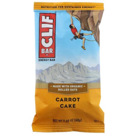 Clif Bar, Barra de Energia, Bolo de Cenoura, 12 Barras, 68 g Cada - Imagem 4