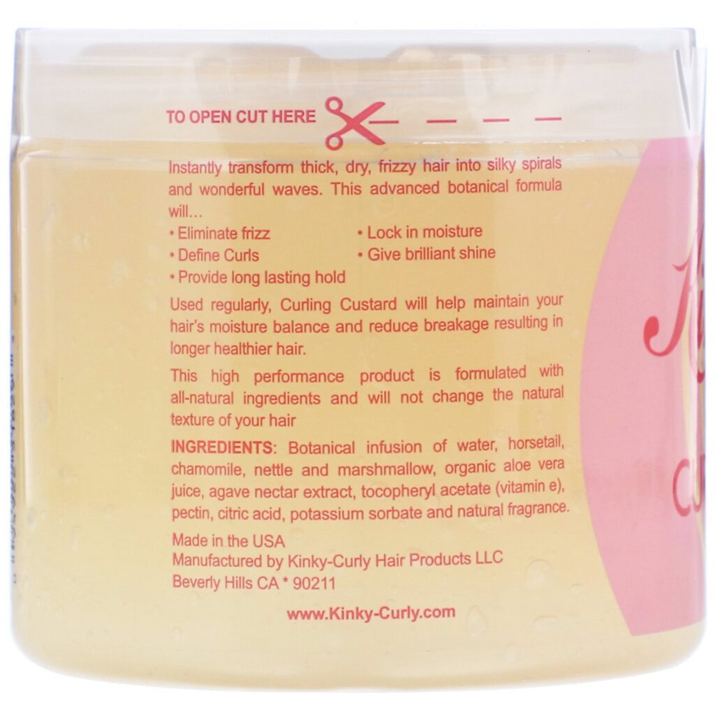 Kinky-Curly, Creme original para cachos, Gel de estilo natural, 472 ml (16 oz) - Imagem 2