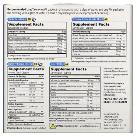 Enzymedica, Purify, Purificação Corporal Completa de 10 dias, 10 Pacotes Manhã/ 10 Pacotes Tarde - Image 2