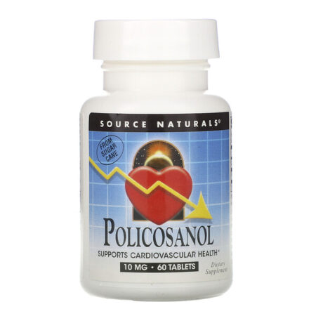 Source Naturals, Policosanol, 10 mg, 60 tabletes