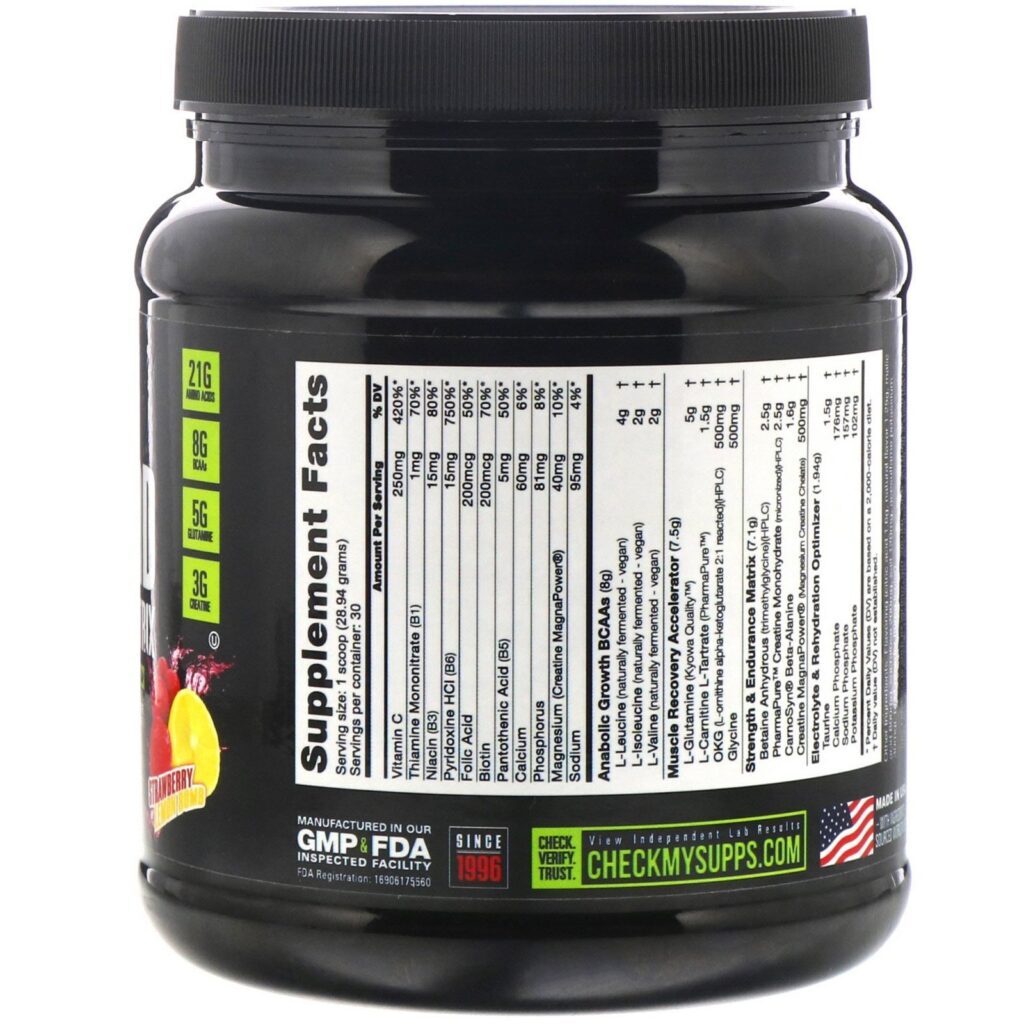 NutraBio Labs, Reload Recovery Matrix, Strawberry Lemon Bomb, 1.91 lb (868 g) - Imagem 2
