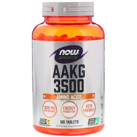 Now Foods, Sports, AAKG 3500, 180 tabletes