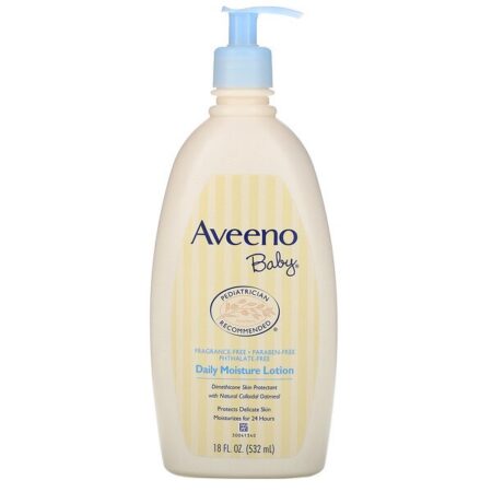 Aveeno, Baby, Loção Hidratante Diária, Sem Fragrância, 532 ml (18 fl oz)