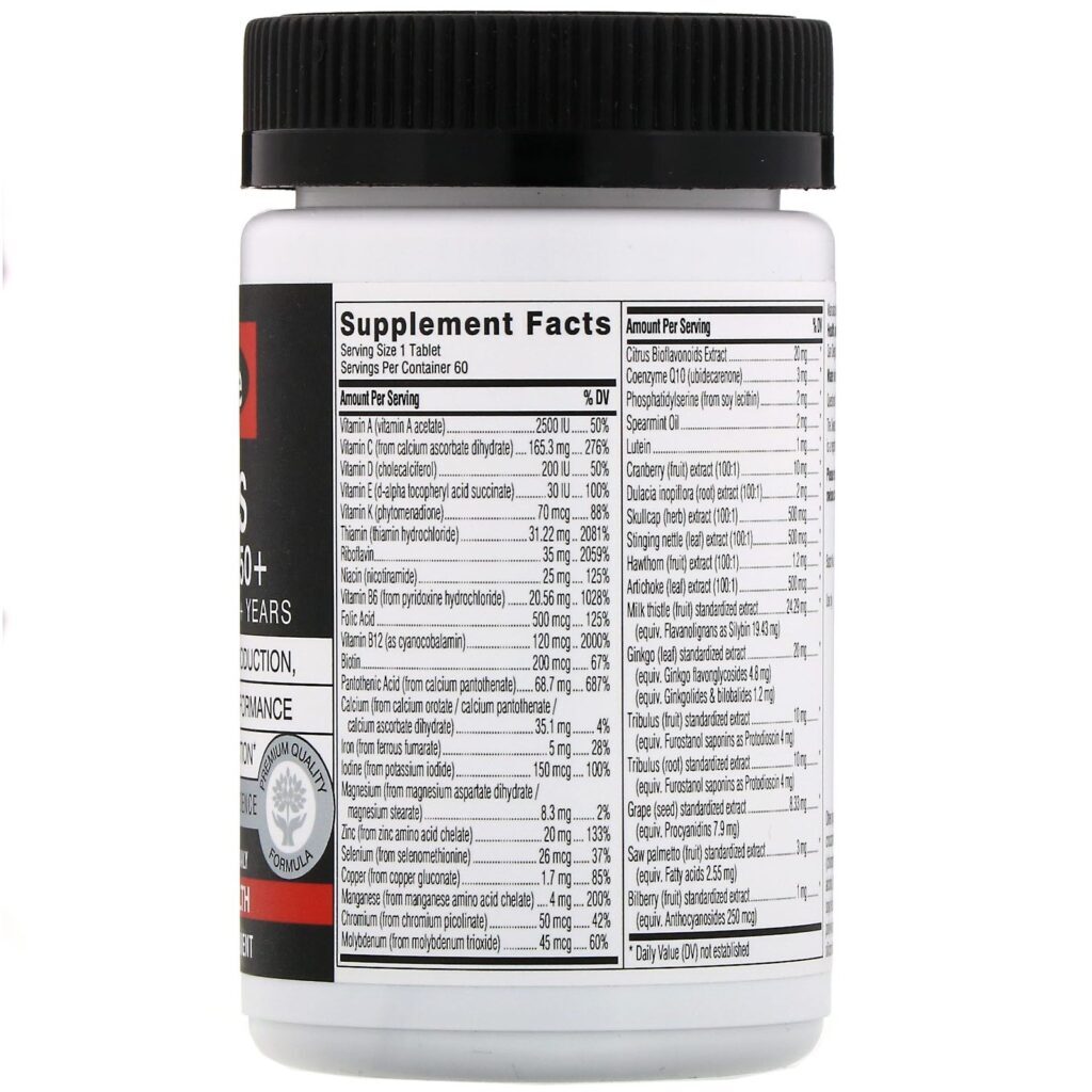 Swisse, Multivitamínico Men's Ultivite 50+, 60 Comprimidos - Imagem 2