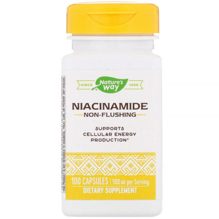 Nature's Way, Niacinamida, 500 mg, 100 Cápsulas