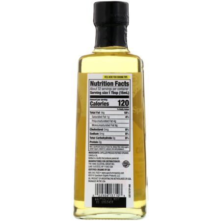 Spectrum Culinary, Organic Canola Oil, Refined, 16 fl oz (473 ml) - Image 2