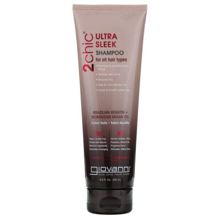 Giovanni, 2chic, Shampoo Ultrassuave, Óleo de Argan e Queratina Brasileira, 250 ml (8,5 fl oz)