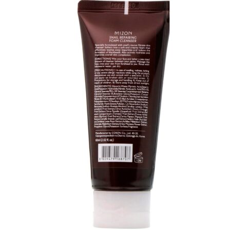 Mizon, Espuma Reparadora de Limpeza de Caracol, 60 ml - Image 2