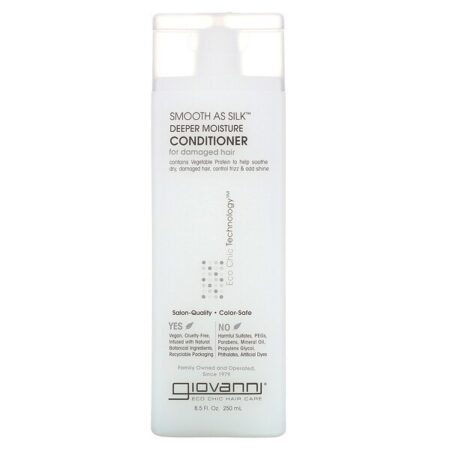 Giovanni, Smooth As Silk, Condicionador de Hidratação Profunda, 250 ml (8,5 fl oz)