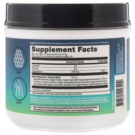 Dr. Axe / Ancient Nutrition, Proteína Multicolágeno, Descanso + Recuperação, Frutas Vermelhas Mistas Calmantes, 300 g (10,5 oz) - Image 2