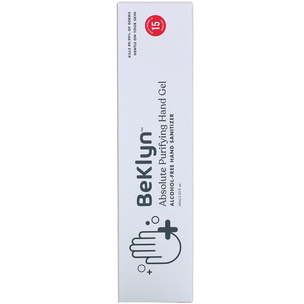 BeKLYN, Absolute Purifying Hand Gel, Alcohol-Free Hand Sanitizer, 2.02 fl oz (60 ml) - Imagem 2