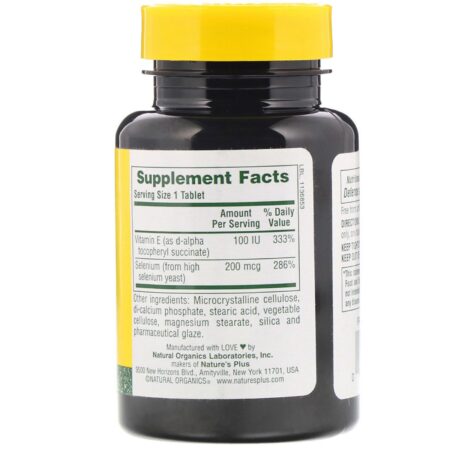 Nature's Plus, Super Selênio, 200 mcg, 90 Comprimidos - Image 2