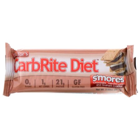 Universal Nutrition, Doctor's CarbRite Diet Bars, Smores, 12 Bars, 2.00 oz (56.7 g) Each - Image 4