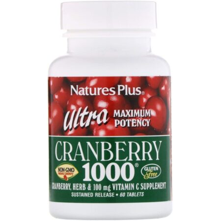 Nature's Plus, Ultra Cranberry 1000, 60 Comprimidos - Imagem 3