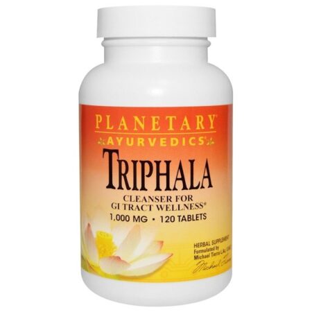 Planetary Herbals, Aiurvédica, Trifala, 1.000 mg, 120 Comprimidos