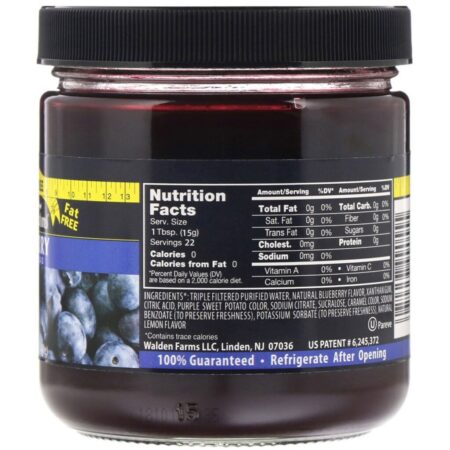 Walden Farms, Geleia de Fruta de Mirtilo, 12 oz (340 g) - Imagem 2