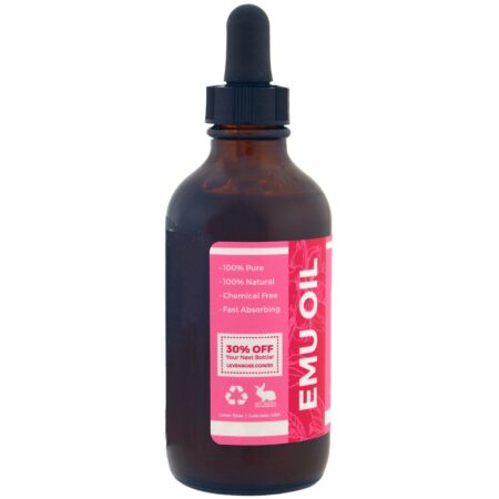 Leven Rose, Óleo de Emu 100% Puro e Orgânico, 4 fl oz (118 ml) - Image 3