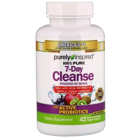 Purely Inspired, 100% Pure 7-Day Cleanse, 42 Easy-to-Swallow Veggie Capsules - Imagem 3