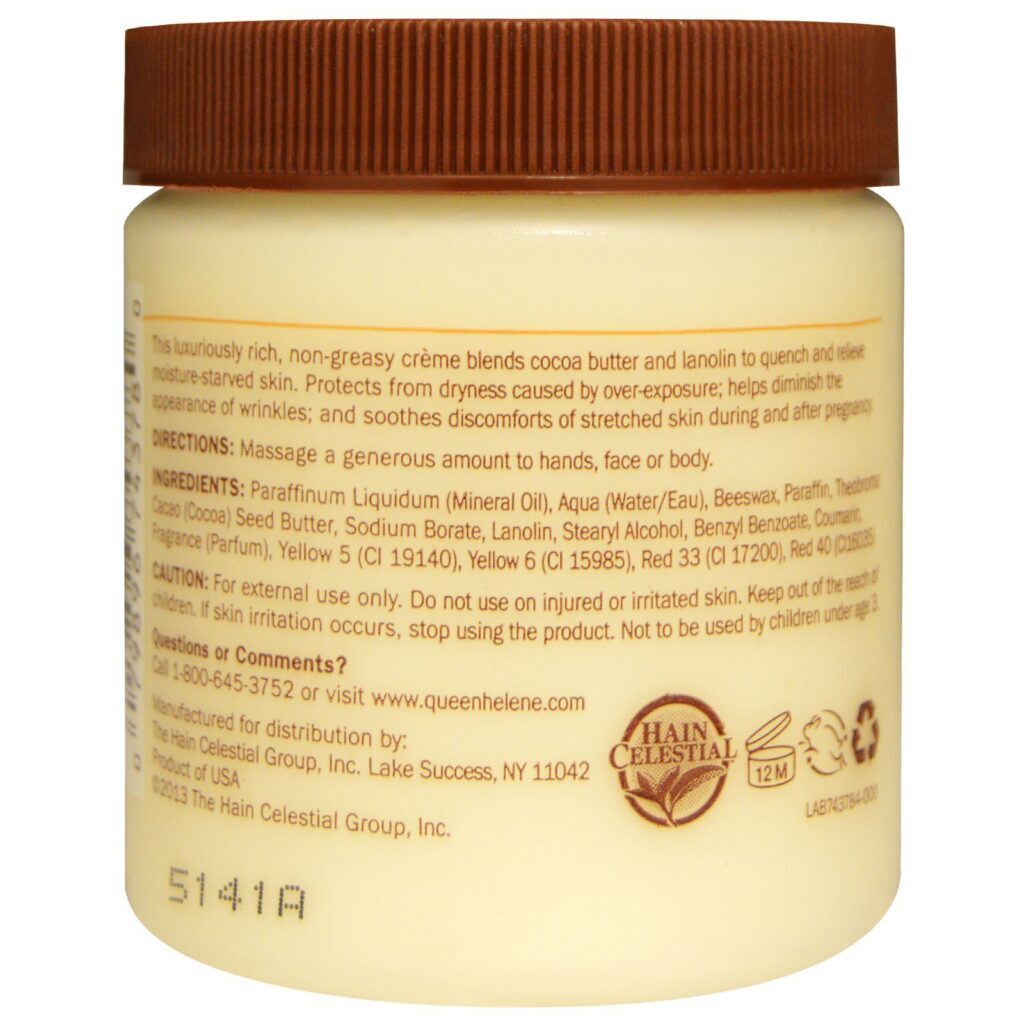 Queen Helene, Creme Facial + Corporal de Manteiga de Cacau, 4.8 oz (136 g) - Imagem 2