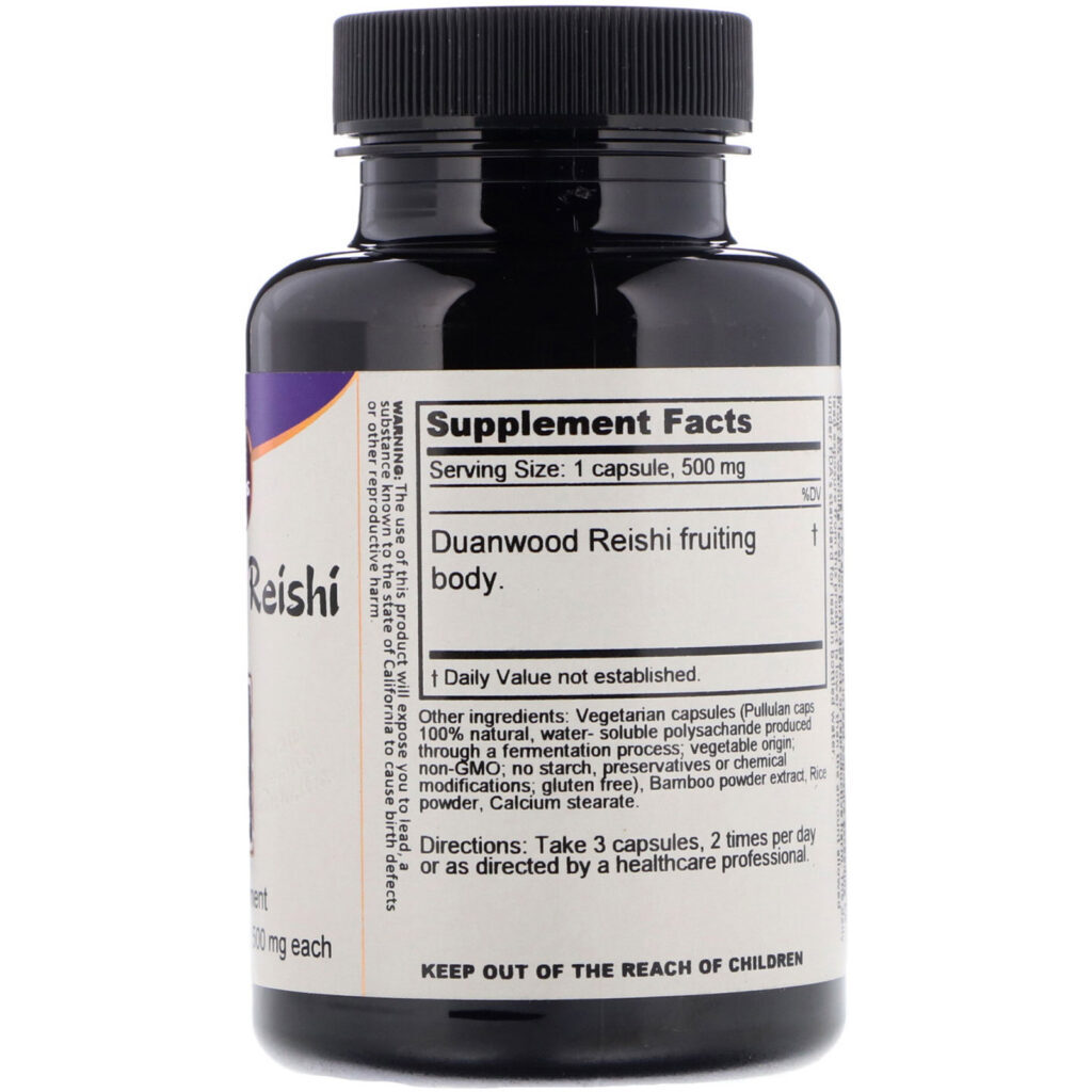 Dragon Herbs, Duanwood Reishi, 500 mg, 100 Cápsulas Vegetarianas - Imagem 2