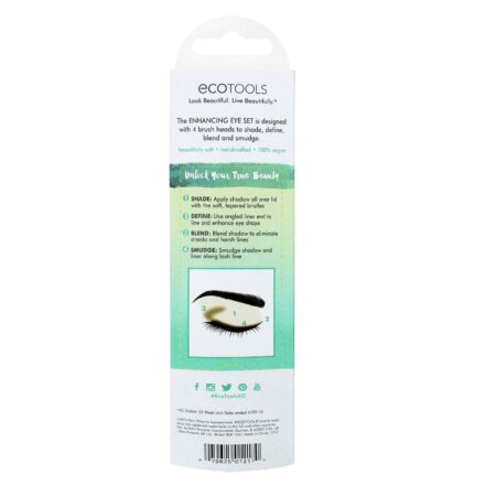 EcoTools, Enhancing Eye Set, 4 Brush Heads - Image 3