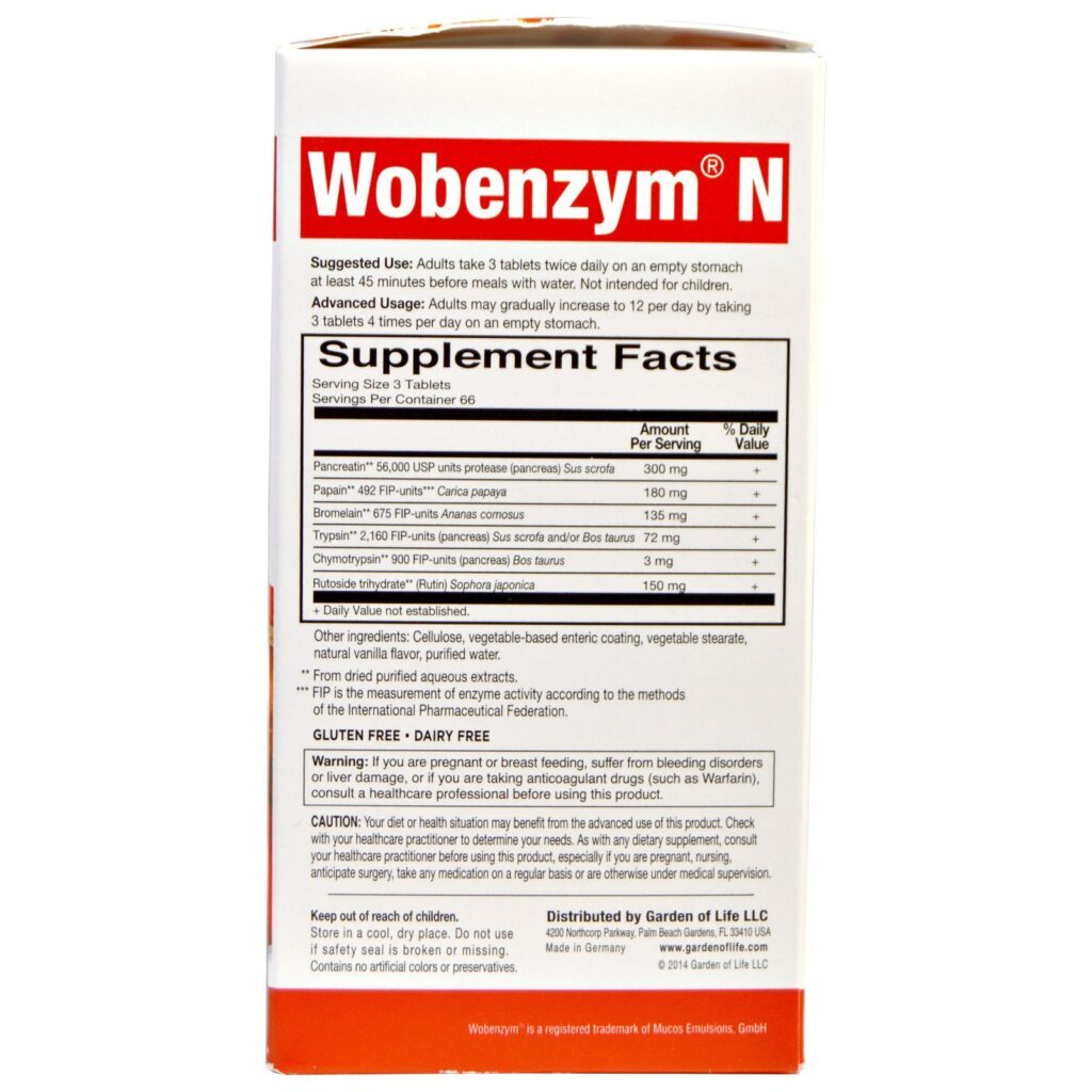 Wobenzym N, Joint Health, 200 Comprimidos com Revestimento Entérico - Imagem 2
