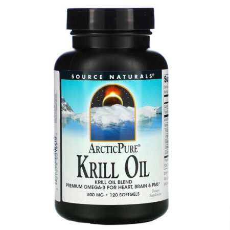 Source Naturals, ArcticPure, Óleo de Krill, 500 mg, 120 Cápsulas Softgel