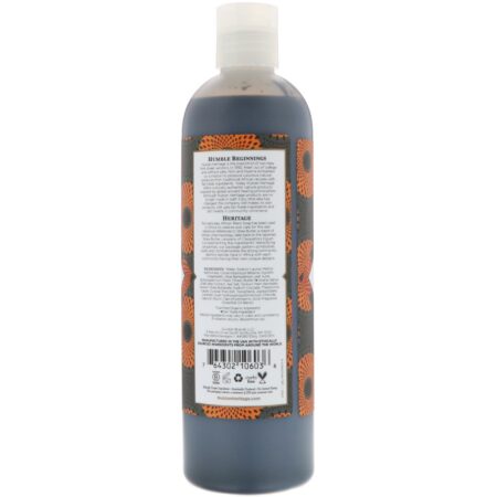 Nubian Heritage, Sabonete Corporal, Sabonete Preto Africano, 384 ml (13 oz) - Image 2