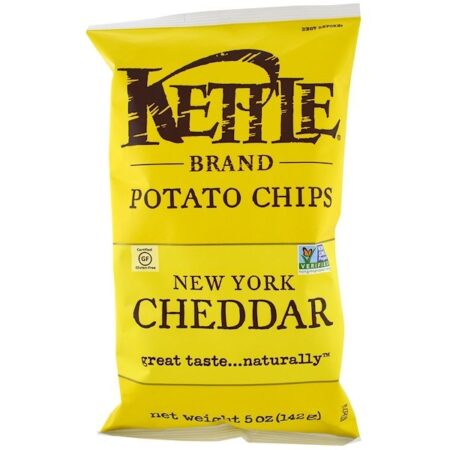 Kettle Foods, Potato Chips, New York Cheddar, 142 g (5 oz)